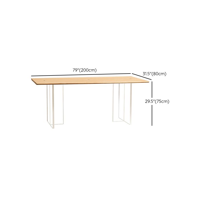 Solid Wood Dining Table Set with Acrylic Base 1/2/4/5 Pieces Dinette Set for Kitchen