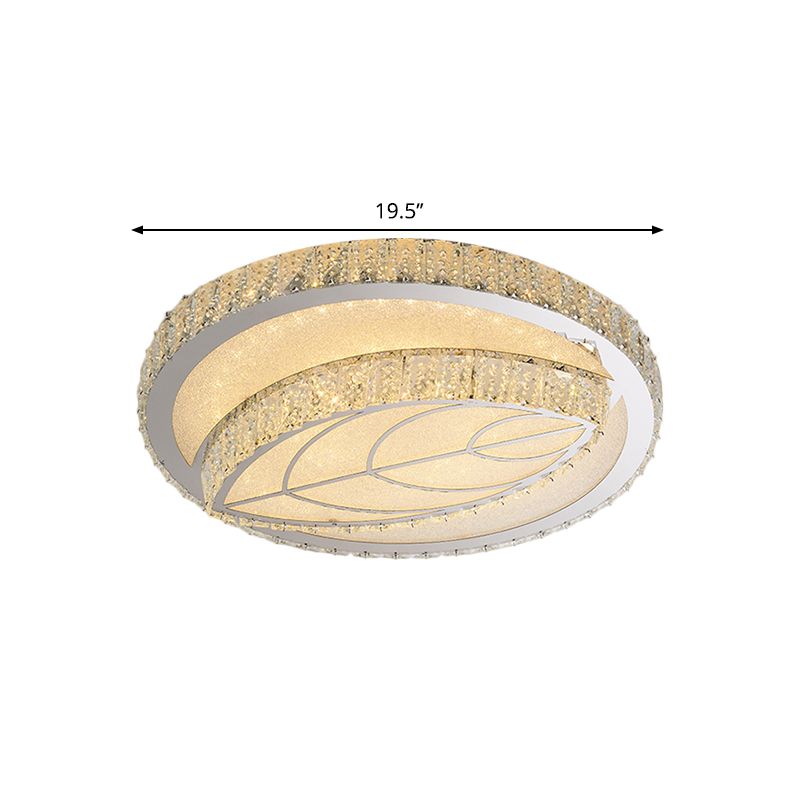Licencia moderna/Circle Flush Light Bevel corte Glass Dormitorio Led Techo de LED montado en Chrome