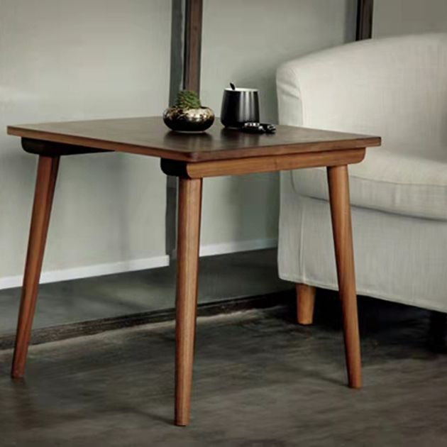 Cuadrado 4 patas mesa de comedor industrial mesa de color de madera con madera sólida de pino