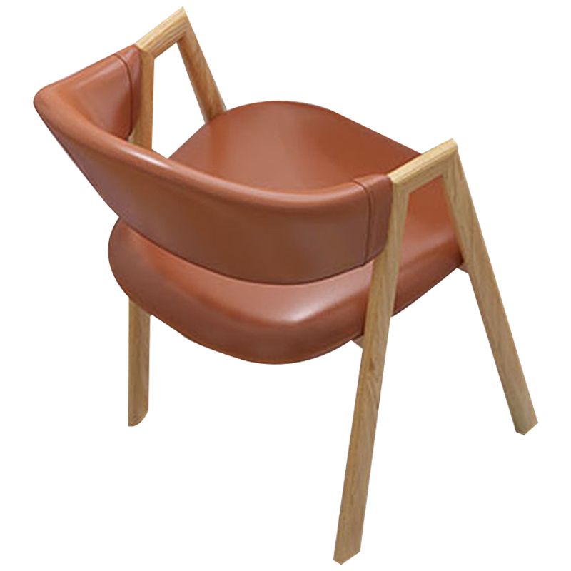Sillas de comedor modernas Sillón de comedor tapizado con patas de metal (juego de 4)