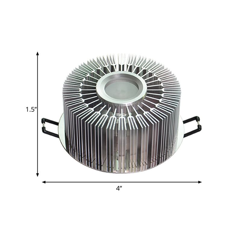 Aisle RGB LED-Deckeneinbauleuchte Einfachheit Chrom-Einbauleuchte mit rundem Aluminiumschirm