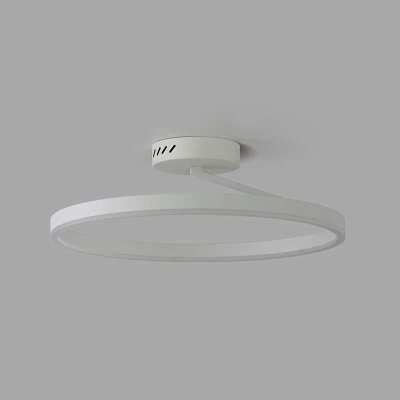 Luminaires encastrés circulaires modernes en métal, plafonnier à 1 lumière