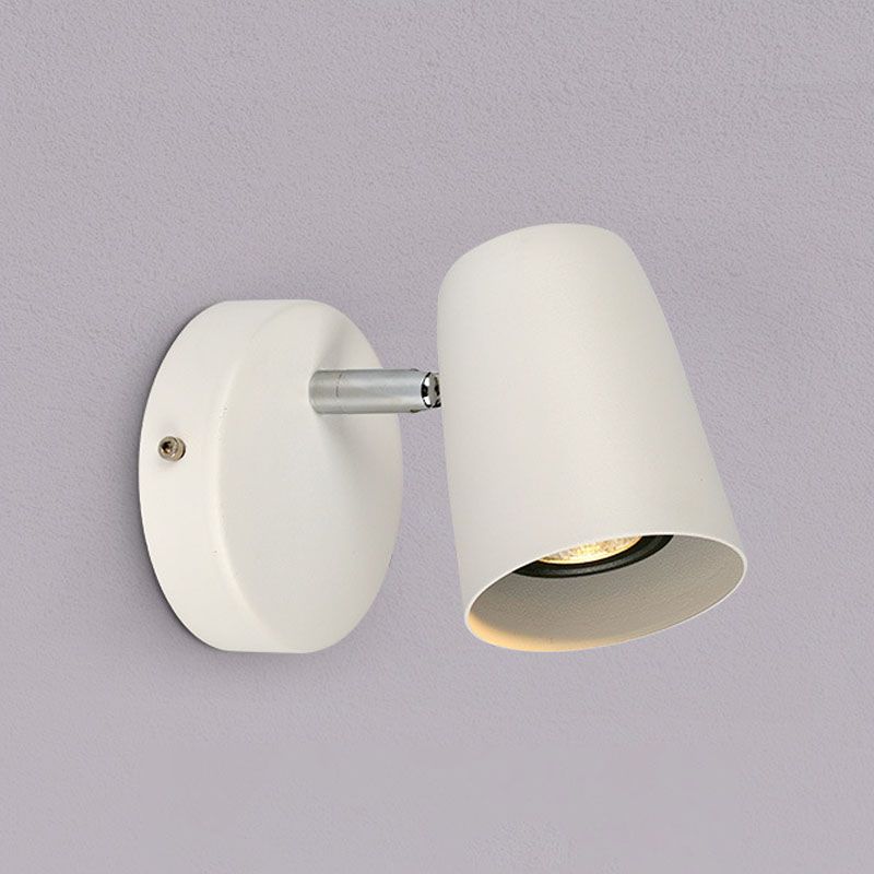 Accesorios de iluminación de pared de cilindro estilo industrial de metal 1 lámpara de luz de pared ligera