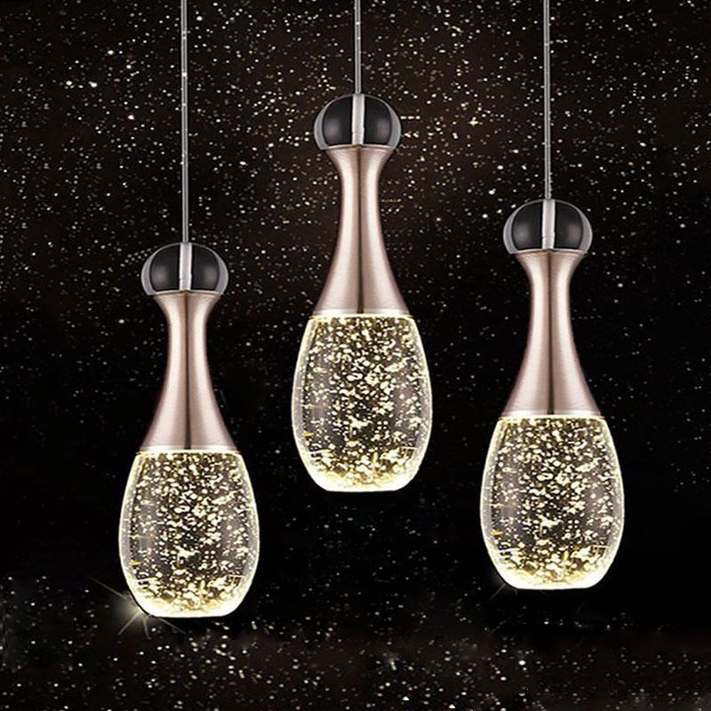 Minimalist Style Teardrop Cluster Anhänger Licht, Metall Multi -Anhänger Deckenleuchte