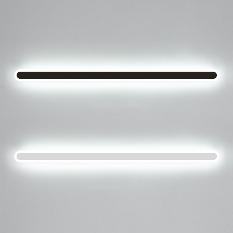 1 Light Metal Wall Light Modern Simple Style Linear Shape Wall Mounted Light Fixture