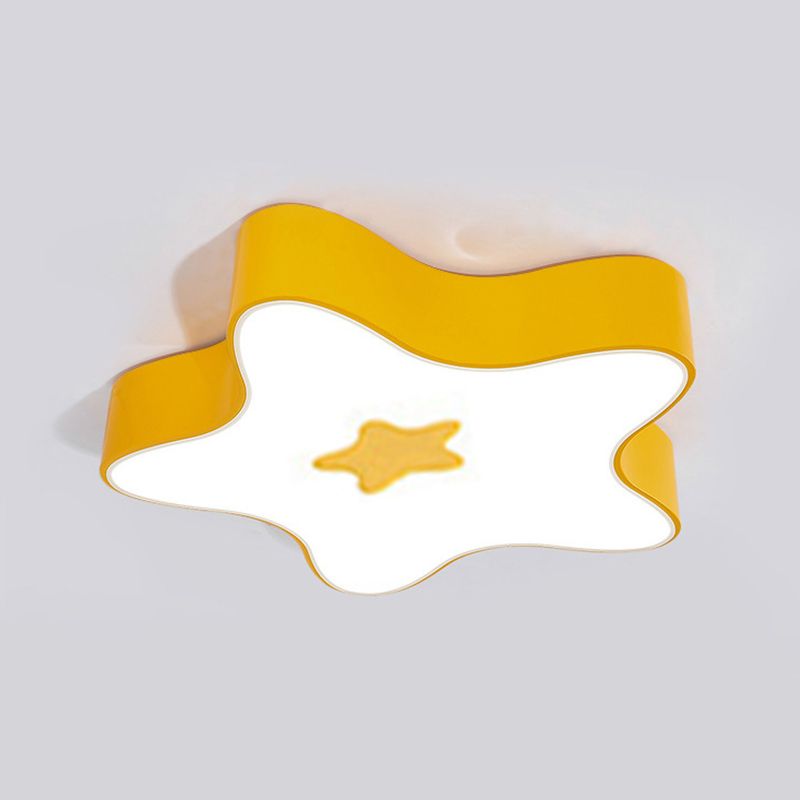 Pentagramma Forma LED Lampada da Soffitto Acrilico Moderno 1 Luce Flush Mount per Classroom