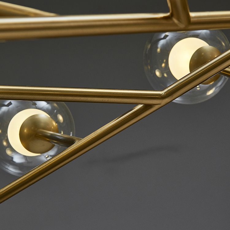 Modern Hanging Chandelier Lamp Global Glass Suspension Chandelier Pendant Light