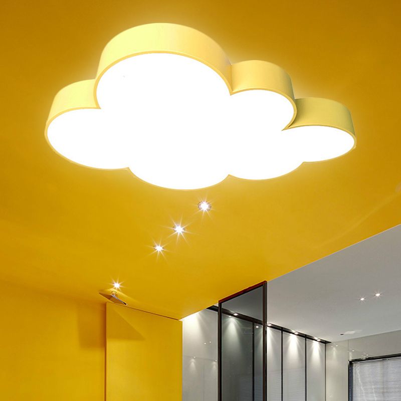 Acrylic Cloud Ceiling Flush Mount Modern Flush Mount Ceiling Light for Classroom Kid Bedroom