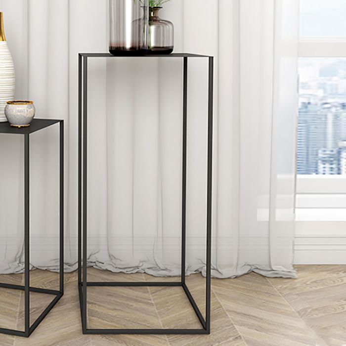 Square Metal Table Frame Base Design Medieval Modern Style Side Table