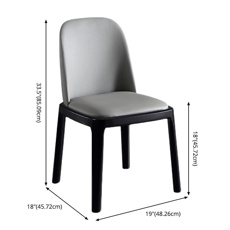 Contemporary Dining Table Set with Sintered Stone Dining Table and Cushioned Chairs