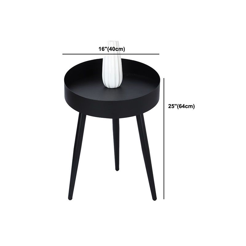 Mid-century Style Side End Table 3 Legs Round Sofa Side Accent Table