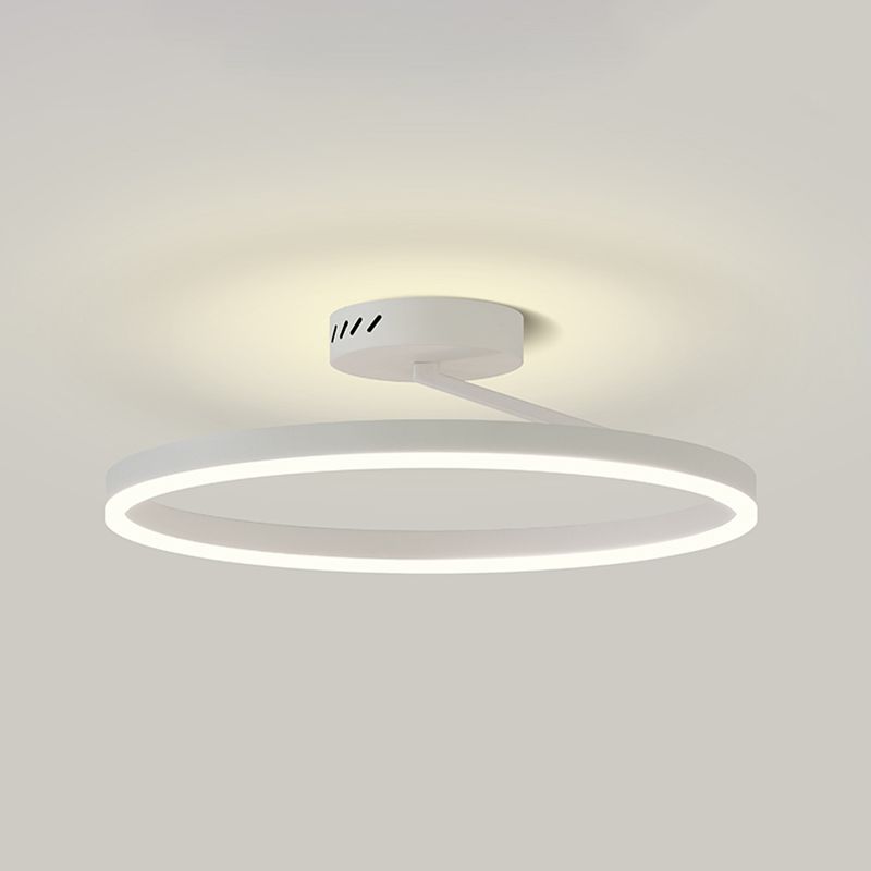 Luminaires encastrés circulaires modernes en métal, plafonnier à 1 lumière