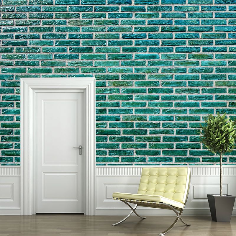 Industrial Style Brick Wall Mural Wallpaper for Cafeteria Living Room, Waterproofing