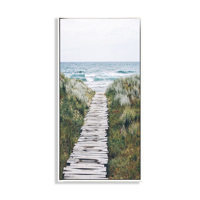 Miraculous Seaside Path Wanddekoration für Wohnzimmer in sanften Farben, verschiedene Größen
