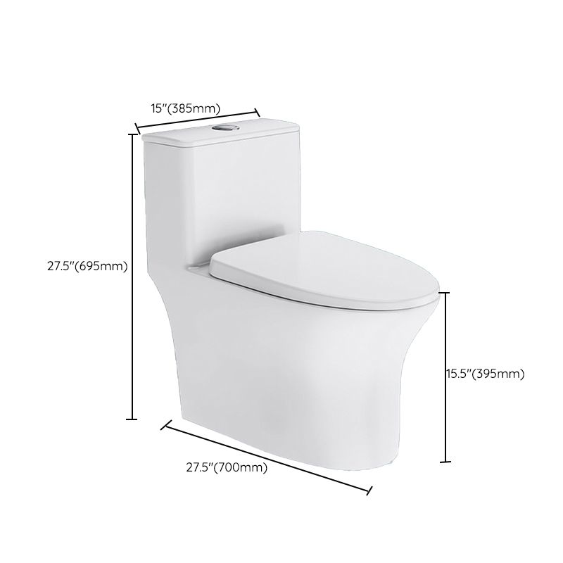 Modern Floor Mounted Toilet Slow Close Seat Included Toilet Bowl for Bathroom