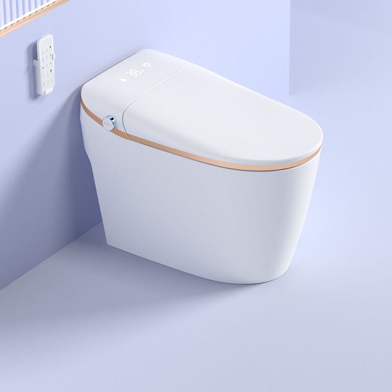 Elongated All-In-One Toilet Bowl Siphon Jet Contemporary Toilet