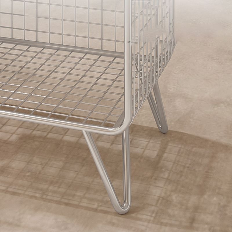 Modern Style Bookcase Vertical Metal Closed Back Bookshelf for Home