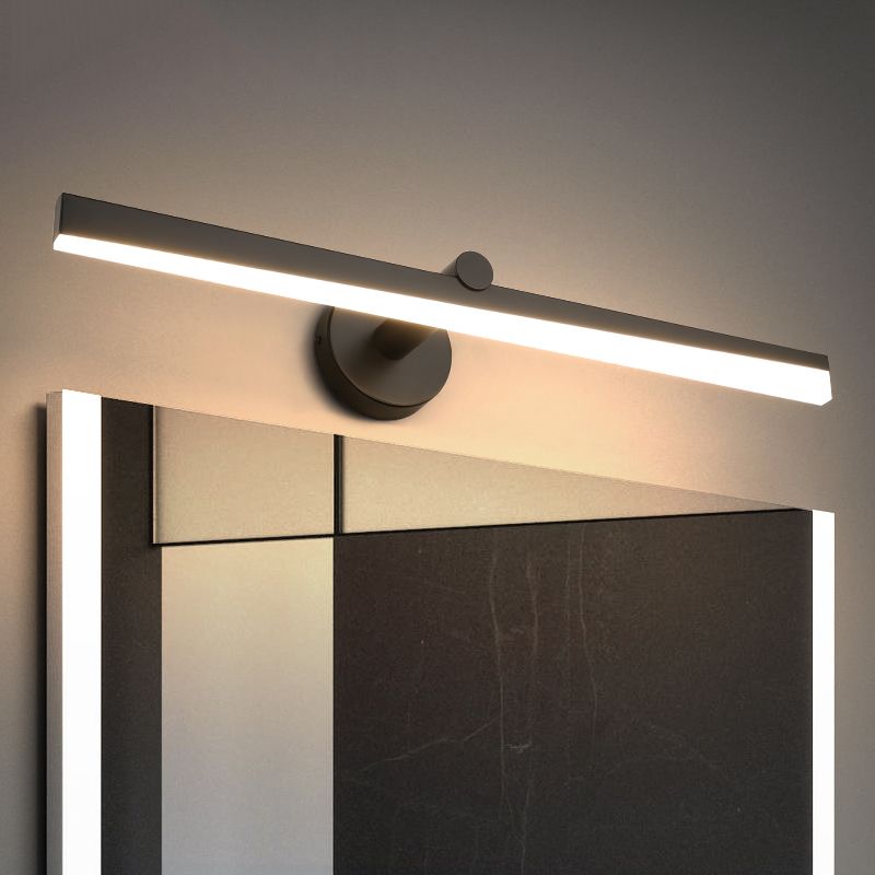 Minimalisme 1-Light LED Murce Murce Metal Mur Linet Mur moulé pour la salle de bain