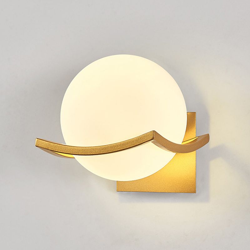 Lámparas de pared de bola de estilo minimalista moderno lámparas de pared de vaso para sala de estar