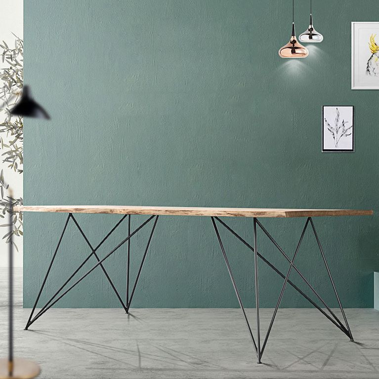 Traditional Luxury in Wood Table Rectangle Dining Table for Kitchen