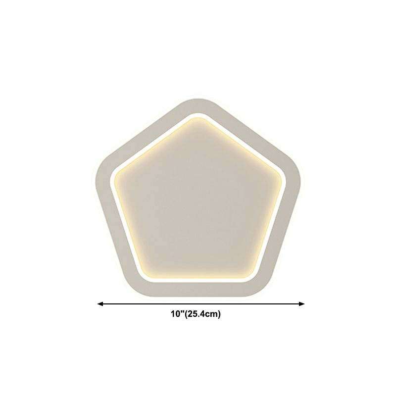 LED Wall Lamp 1-Light Simple Wall Mount Lamp with Acrylic Shade for Bedroom