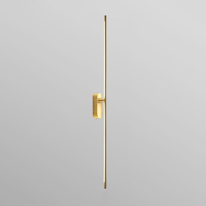 Lámpara de pared moderna de la pared Lucina de pared de pared Luz de metal en acabado dorado