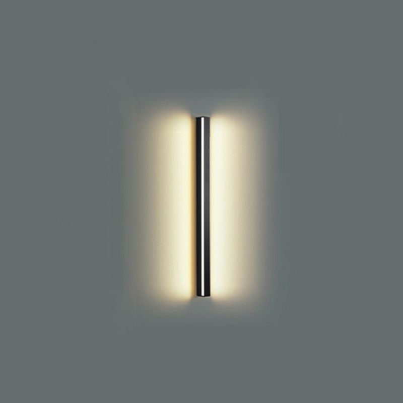 Linear Shape Metal Wall Light Modern Style 1 Light Wall Sconce Light