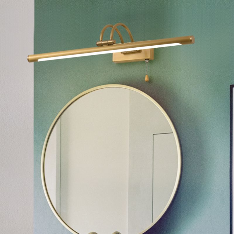 Lampe murale à LED créative moderne Copper linéaire Lumière murale extensible avec une teinte acrylique