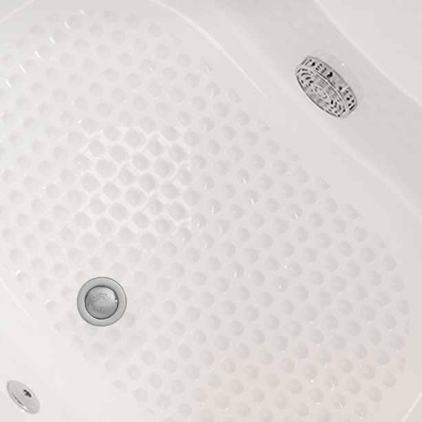 Modern Acrylic Corner Bath Soaking Seat Included Bathtub in White