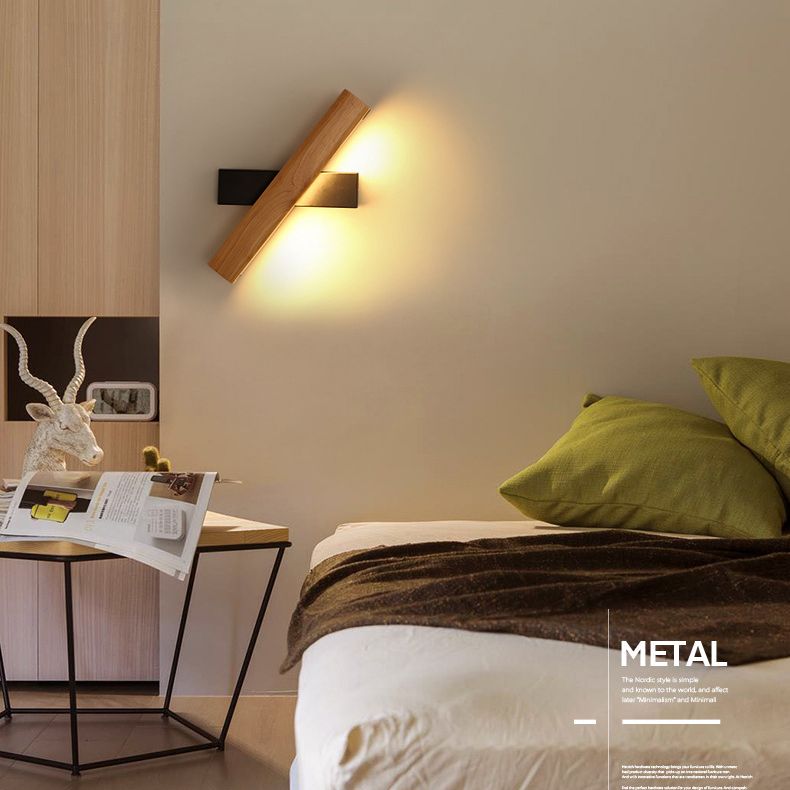 Moderna pared apliques ajustables luz giratoria de luz LED dormitorio de dormitorio de sala de estudio