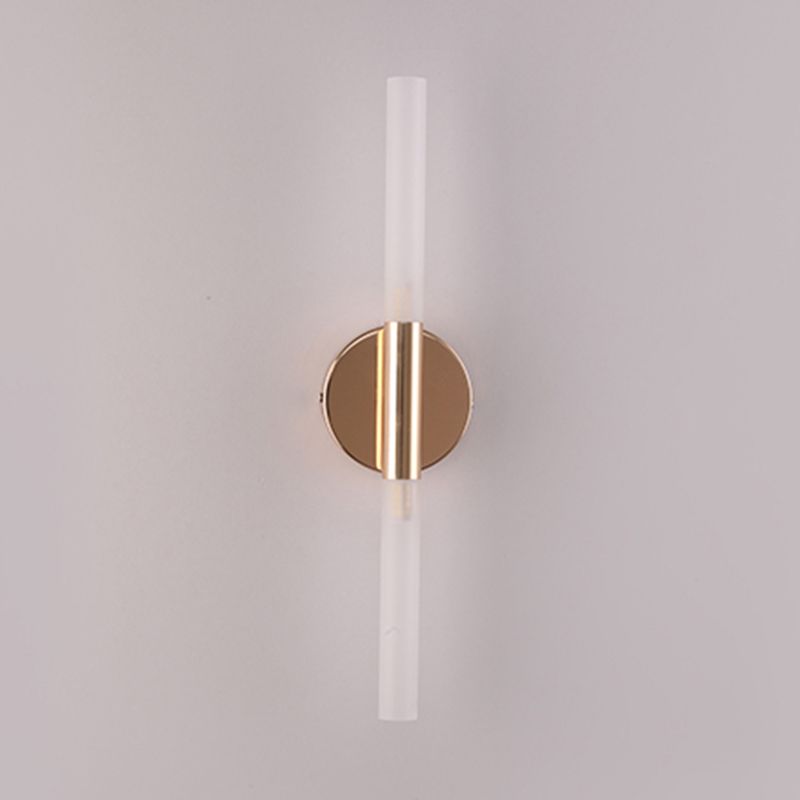 Modern Linear Shape Vanity Light Metal 2 Lights Vanity Lamp for Shower Room