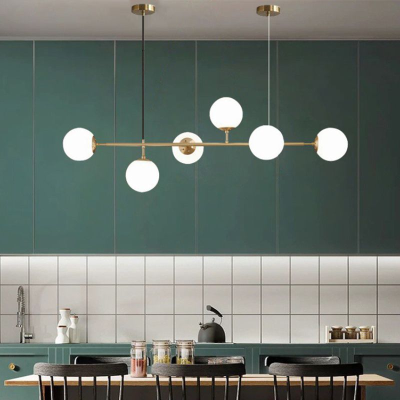 Global Island Lighting Fixture 6 Lights Modern for Dining Room