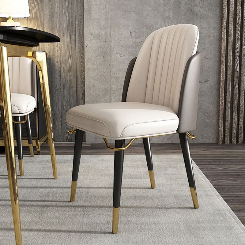 Glam Upholstered Dining Accent Chair Parsons Dining Side Chair
