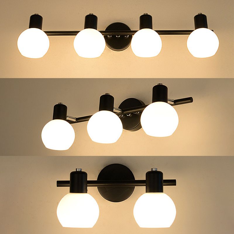 Luminaire d'éclairage en forme de balle Simplicité style luminaire mural métallique