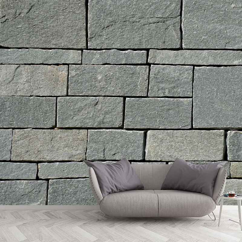 Brick Customized Mural Decal Modern Mildew Resistant Wall Covering for Living Room