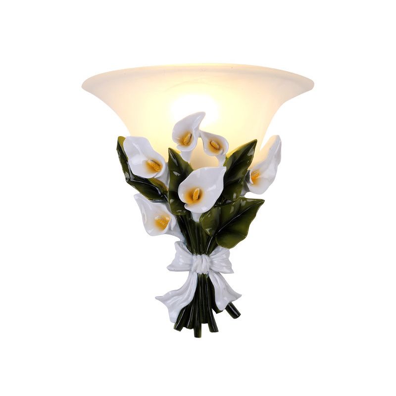 Klassieke bloemwandlamp: