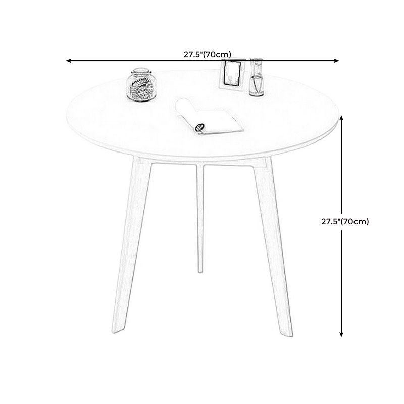Modern Style Wooden Base Top Round Coffee Table for Apartment