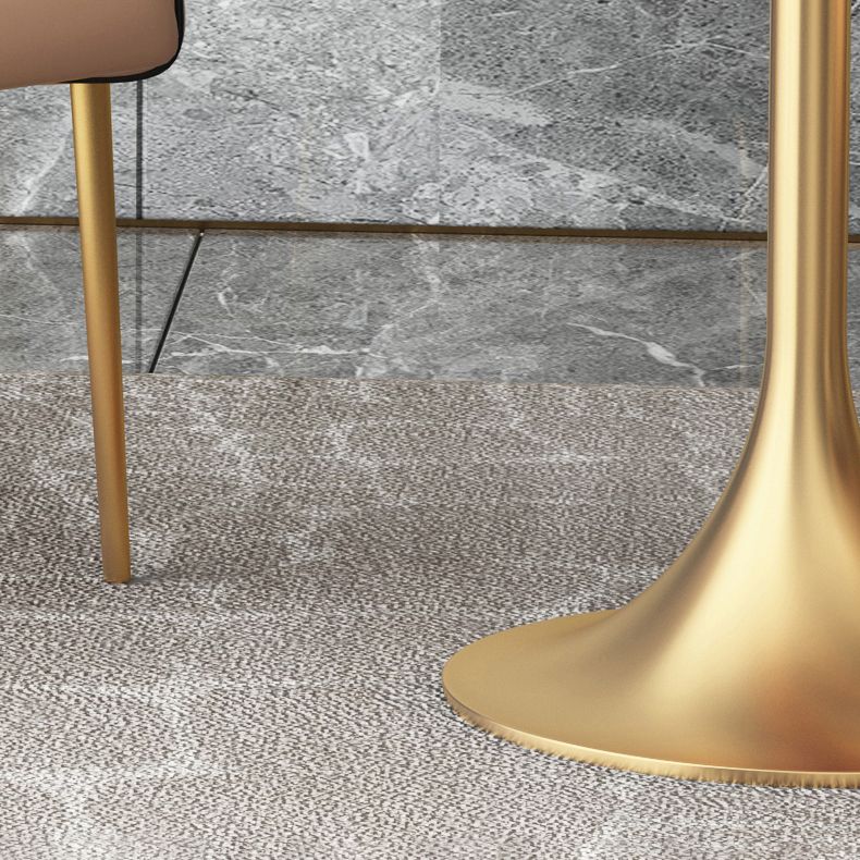 1/3/4/5 Pcs Metal Scandinavian Dining Room Set with Round Table Dinette Set