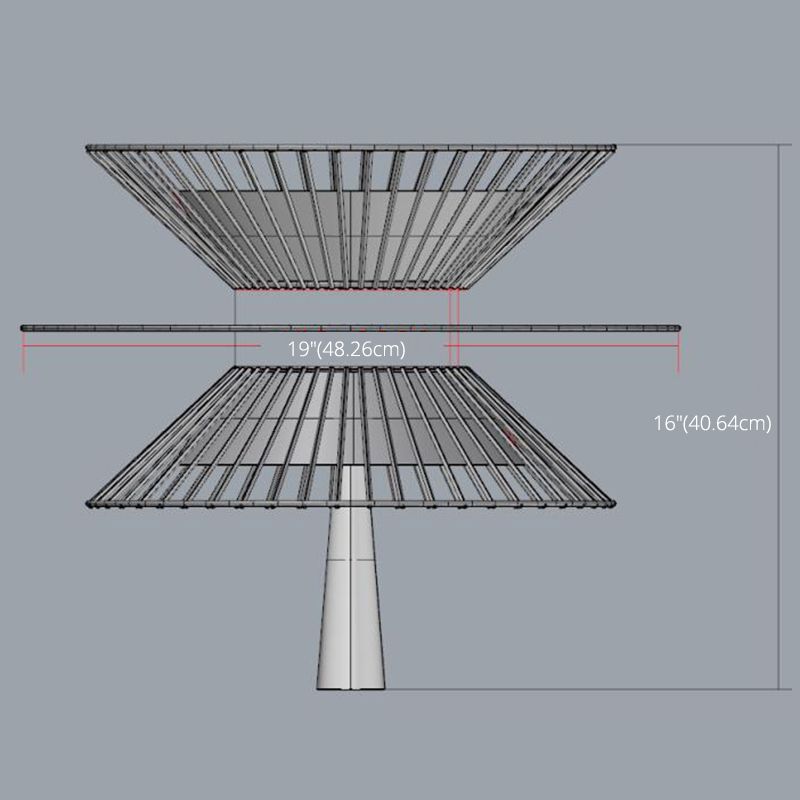 Nuova postmoderna novità a 2 luci il lampadario a pendente ispirato a loto con tonalità metallica