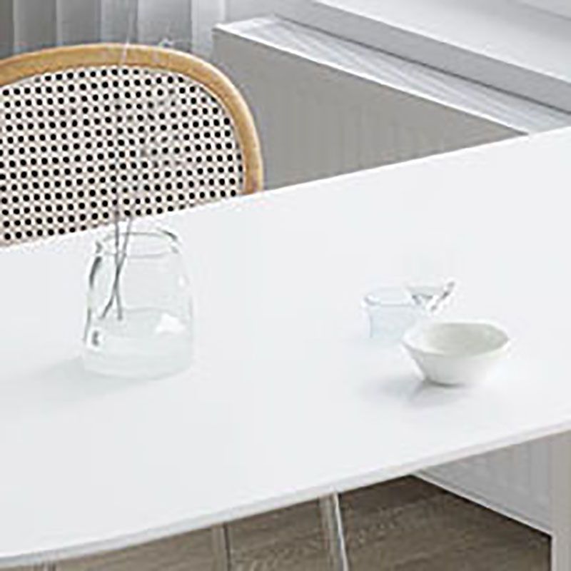 Table d'intérieur de forme irrégulière pour restaurant, table d'île moderne avec double piédestal