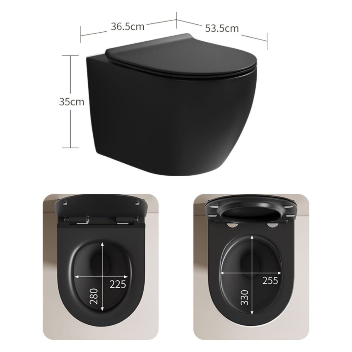 Contemporary Toilet Bowl One Piece Toilet Wall Mount Porcelain Urine Toilet