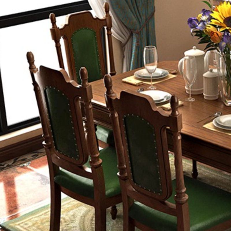 7 Piece Dining Table Sets Rectangle Solid Wood Dining Room Furniture Set