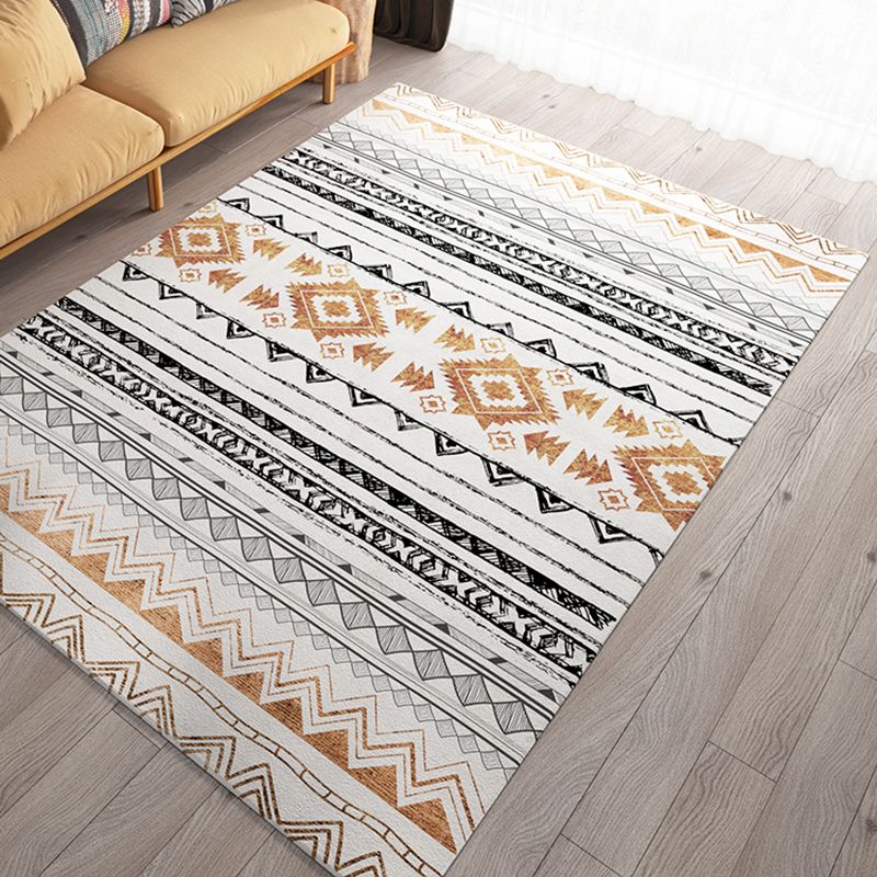 Tapis de dossier de bœuf Bohemian Simple Multicolor Tapis de support de secours de secours pour le salon