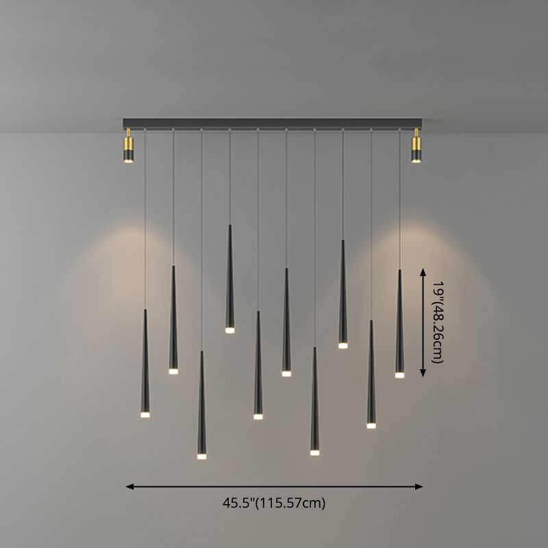 Metallminimalismus Deckenlampe 1-Licht-LED-Anhänger-Beleuchtungsanlage für Esszimmer