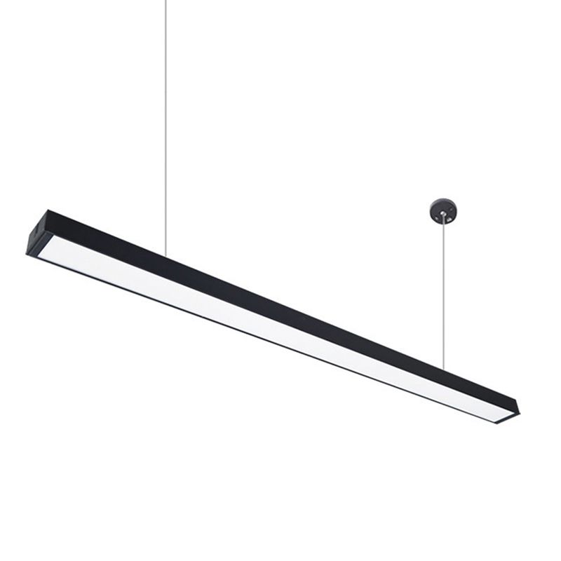 Luce del soffitto a sospensione di metallo rettangolare Modern Aione per l'illuminazione a sospensione per ufficio