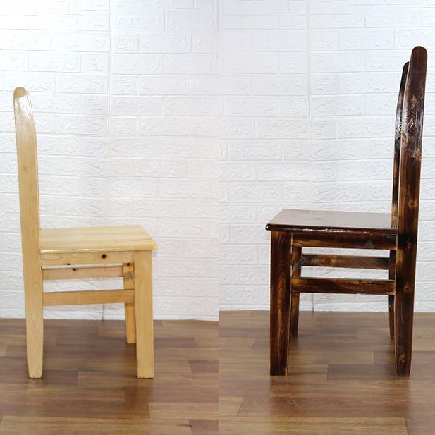 Ladder Back Side Chair Solid Wood Dining Chair for Dining Room