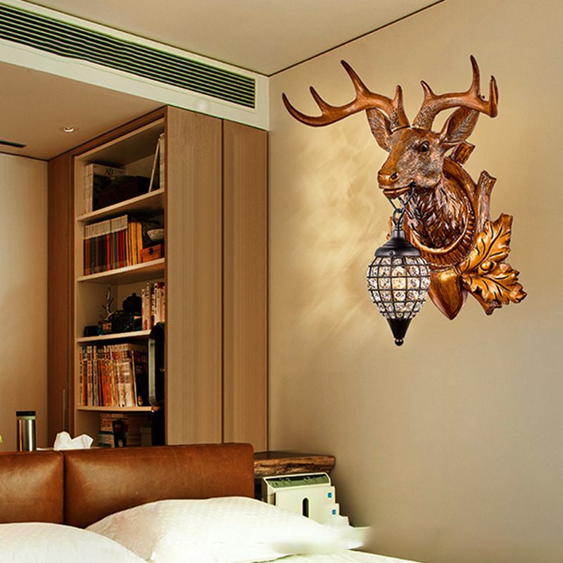 Modern Minimalist Wall Sconce Lighting Crystal Shade Wall Lighting Fixtures
