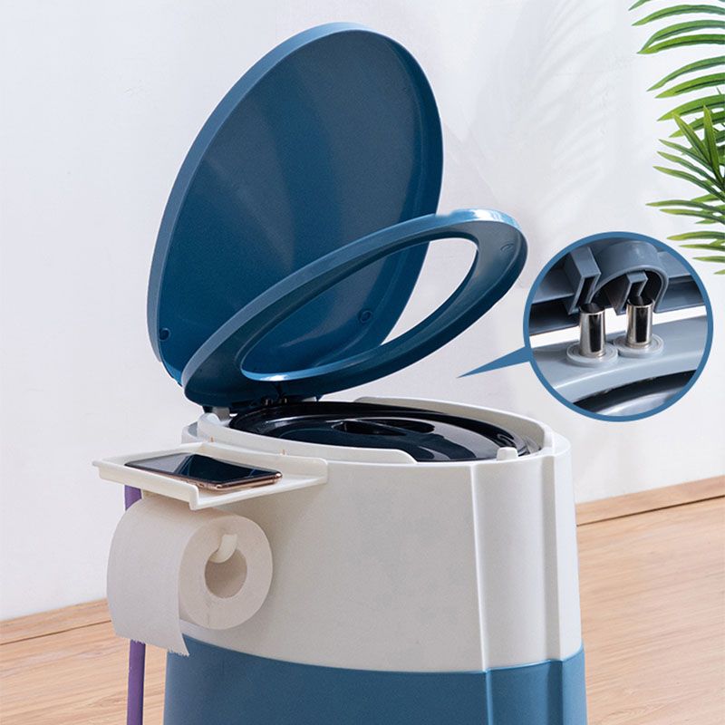 Modern Flush Toilet Plastic Round Floor Mount Toilet Bowl for Bathroom