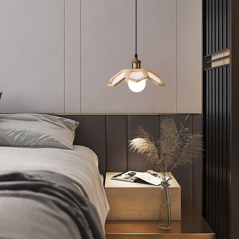 Modern Flower Pendant Lighting Fixture 1-Light Restaurant Suspension Pendant Light