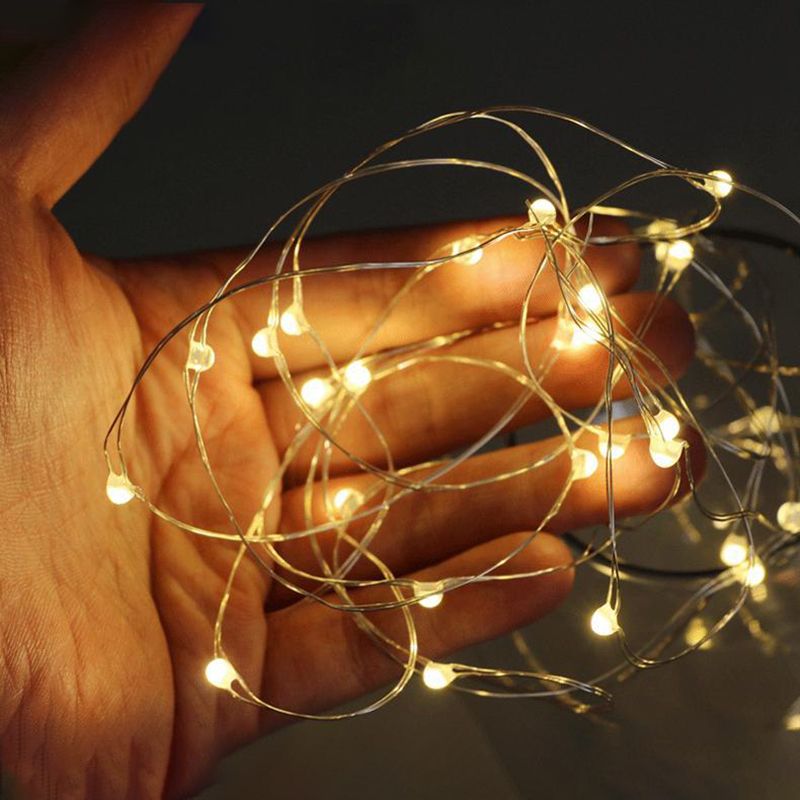 Decorative LED String Light Glass Wall Lamp with Gooseneck for Bedroom Living Room